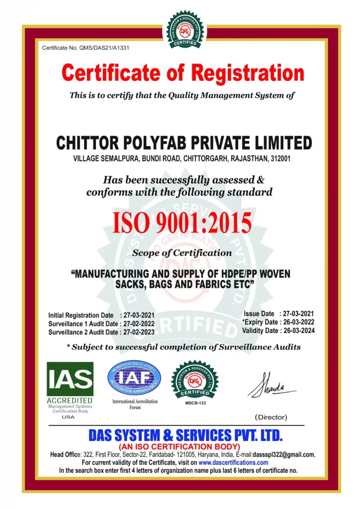 ISO-9001-2015-730x1024 Awards And Recognition Chittor Polyfab