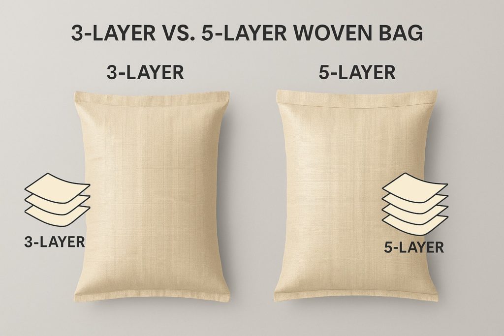 3-layer vs 5-layer woven bag