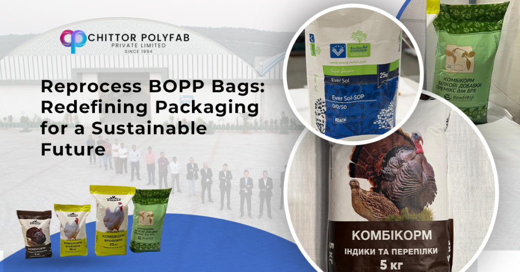 Reprocessed BOPP bags for agriculture and animal feed by Chittor Polyfab