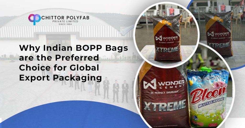 Indian BOPP bags prepared for global export shipment